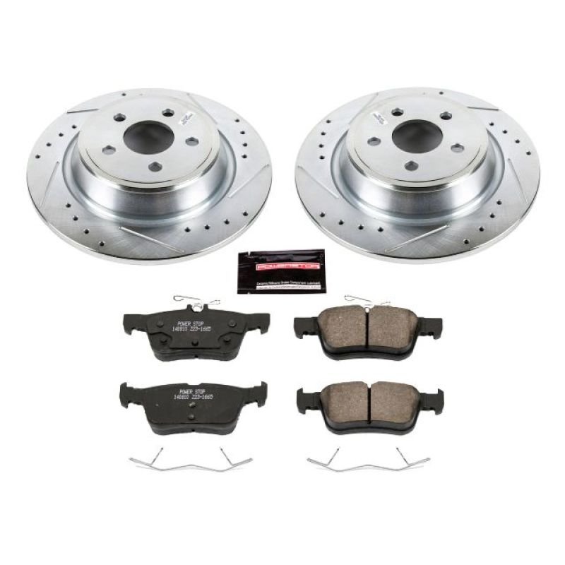 PSB Z23 Evolution Kit - Power Stop 15-19 Ford Edge Rear Z23 Evolution Sport Brake Kit