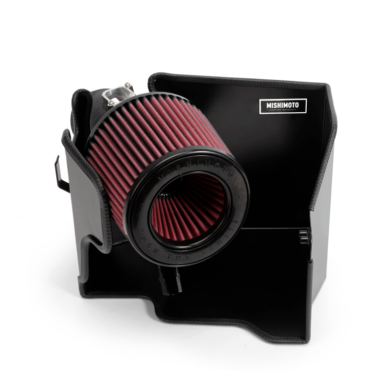 MM Air Intakes - Mishimoto 14-16 Mini Cooper S 2.0L Performance Air Intake Kit - Wrinkle Black