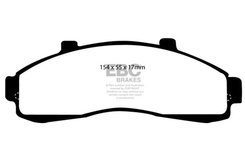 EBC Greenstuff Brake Pad Sets - EBC 95-01 Ford Explorer 4.0 2WD Greenstuff Front Brake Pads