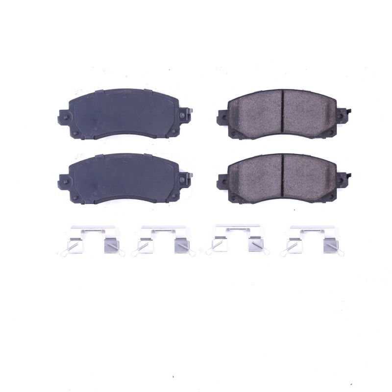PSB Z17 Evolution Brake Pads - Power Stop 18-19 Subaru Crosstrek Front Z17 Evolution Ceramic Brake Pads w/Hardware