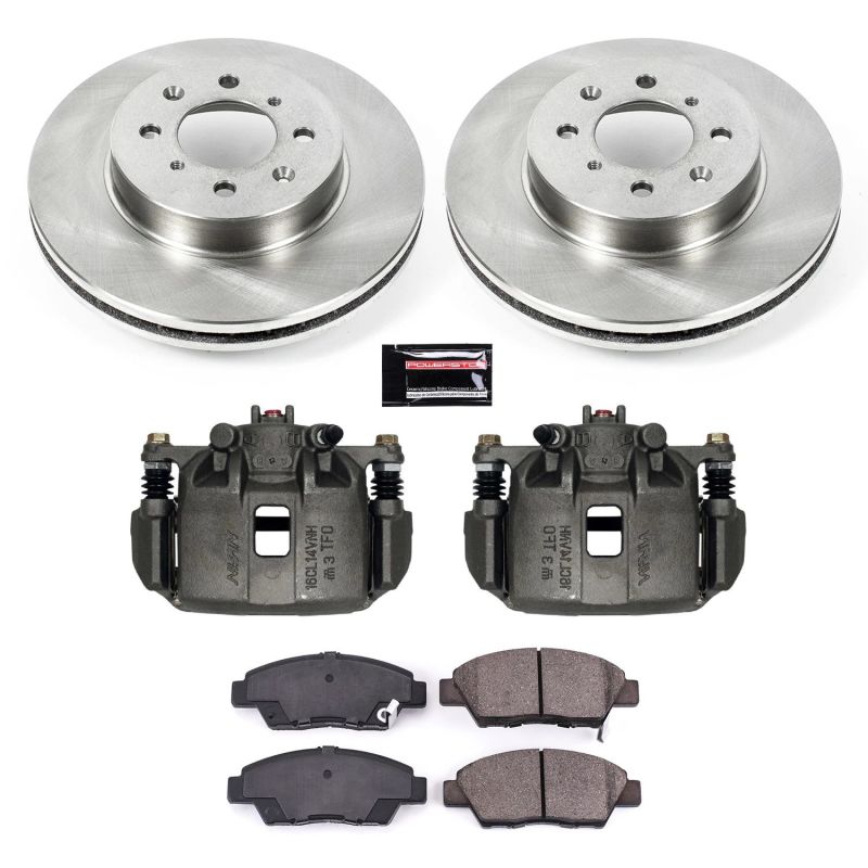 PSB Autospecialty Kit w/Cals - Power Stop 09-14 Honda Fit Front Autospecialty Brake Kit w/Calipers