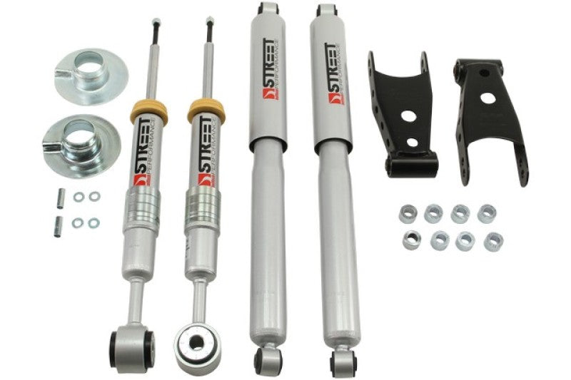 BT Lower Kit w SP Shocks - Belltech 09-13 Ford F150 (All Cabs) 4WD LOWERING KIT WITH SP SHOCKS (3in Rear Drop)