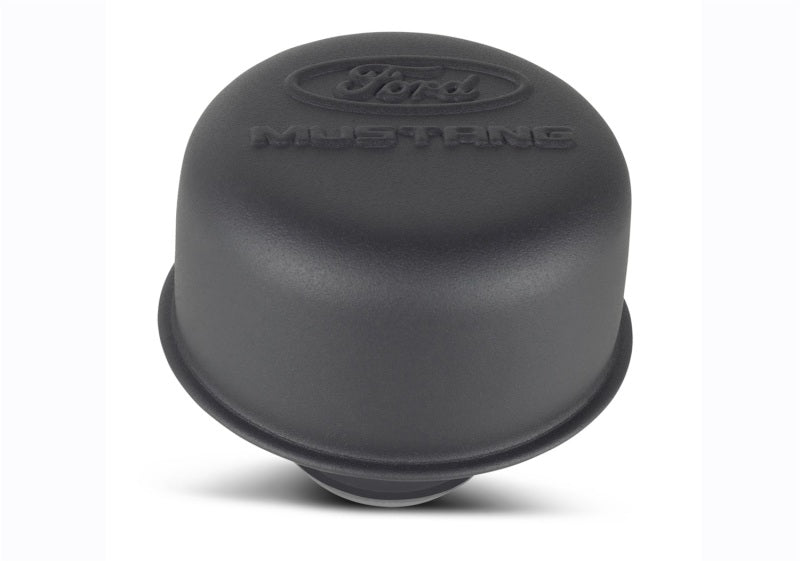 FR Breather Caps - Ford Racing Black Crinkle Finish Breather Cap w/ Ford Mustang Logo