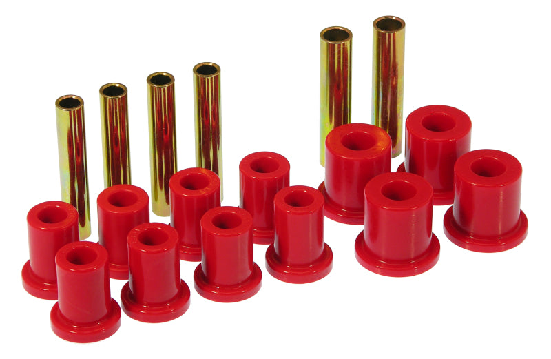 PRO Spring/Shackle Bush- Red - Prothane 71-87 GM K10-30 4wd Front Spring Bushings - Red