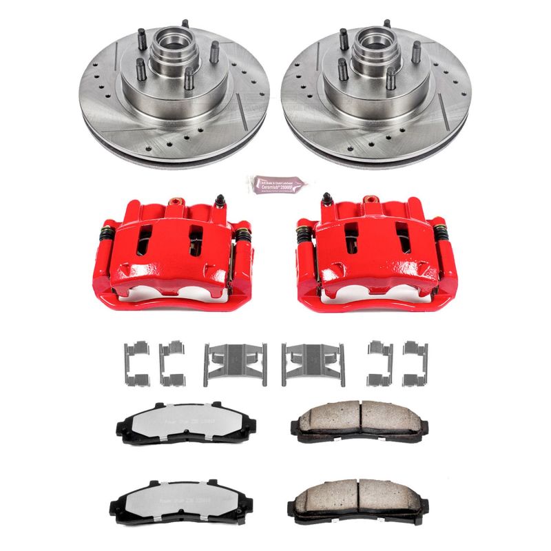 PSB Z36 Truck & Tow Kit - Power Stop 97-01 Mercury Mountaineer Front Z36 Truck & Tow Kit w/Cals