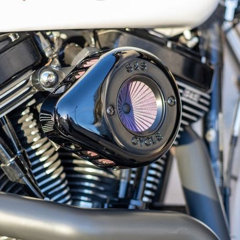 SSC Air Stinger Kits - S&S Cycle 08-16 Touring/16-17 Softail Models Stealth Air Stinger Kit w/ Gloss Black Teardrop