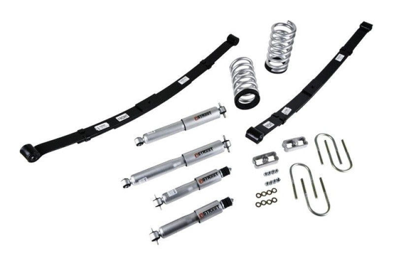 BT Lower Kit w SP Shocks - Belltech LOWERING KIT 82-93 S10 2inch-3inch/4inch SP SHOCKS