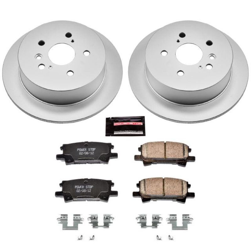 PSB Z17 Evolution Coated Kit - Power Stop 04-06 Lexus RX330 Rear Z17 Evolution Geomet Coated Brake Kit
