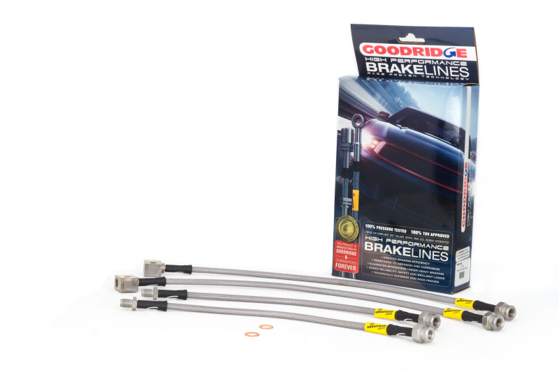 GR G-Stop Brake Line Kits - Goodridge 89-02 Nissan Skyline (R32/R33/R34) Stainless Steel Brake Line Kit