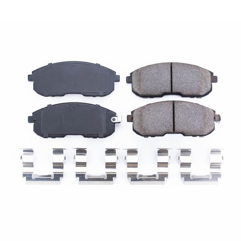 PSB Z17 Evolution Brake Pads - Power Stop 99-02 Infiniti G20 Front Z17 Evolution Ceramic Brake Pads w/Hardware