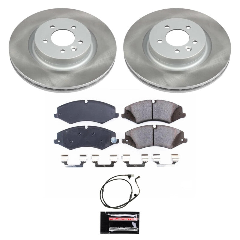 PSB Semi-Coated Rotor Kits - Power Stop 10-13 Land Rover Range Rover Sport Front Semi-Coated Rotor Kit