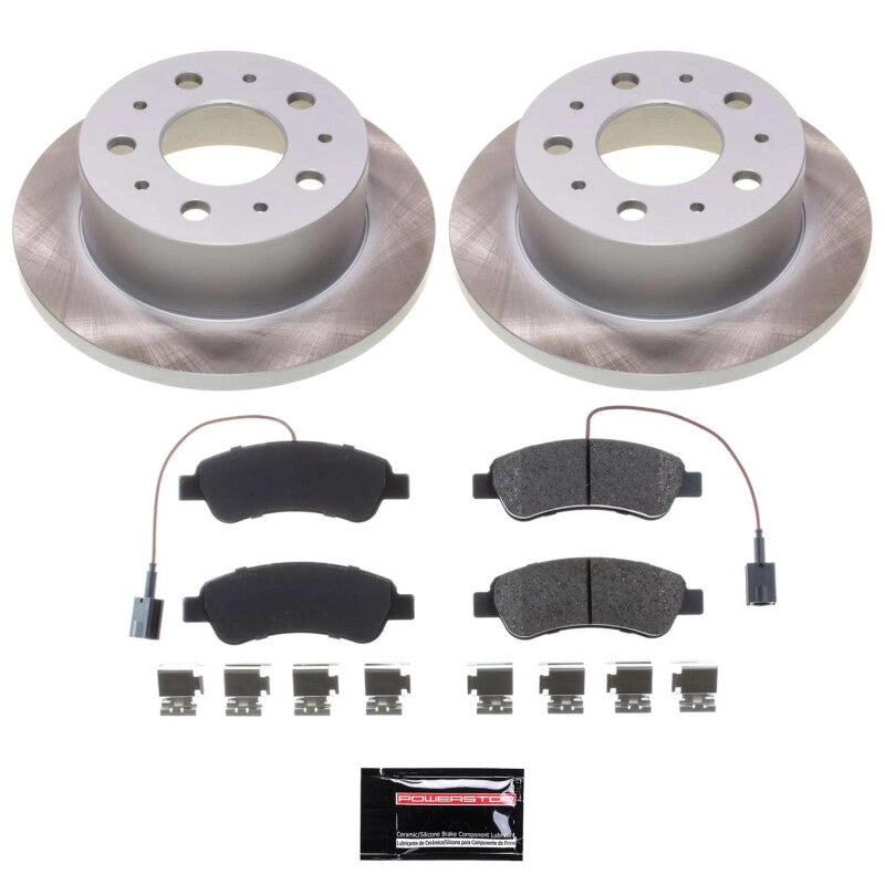 PSB Semi-Coated Rotor Kits - Power Stop 14-21 Ram ProMaster 3500 Rear Semi-Coated Rotor Kit