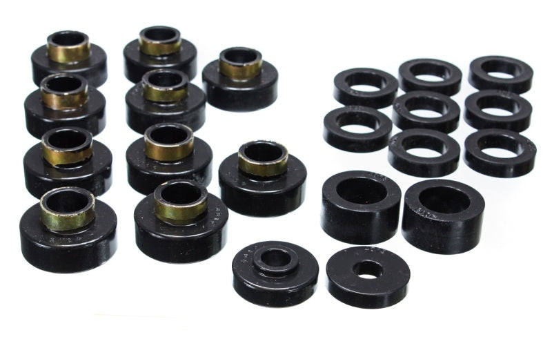 ES Body Mounts - Black - Energy Suspension CJ5-7 Body Mounts - Black