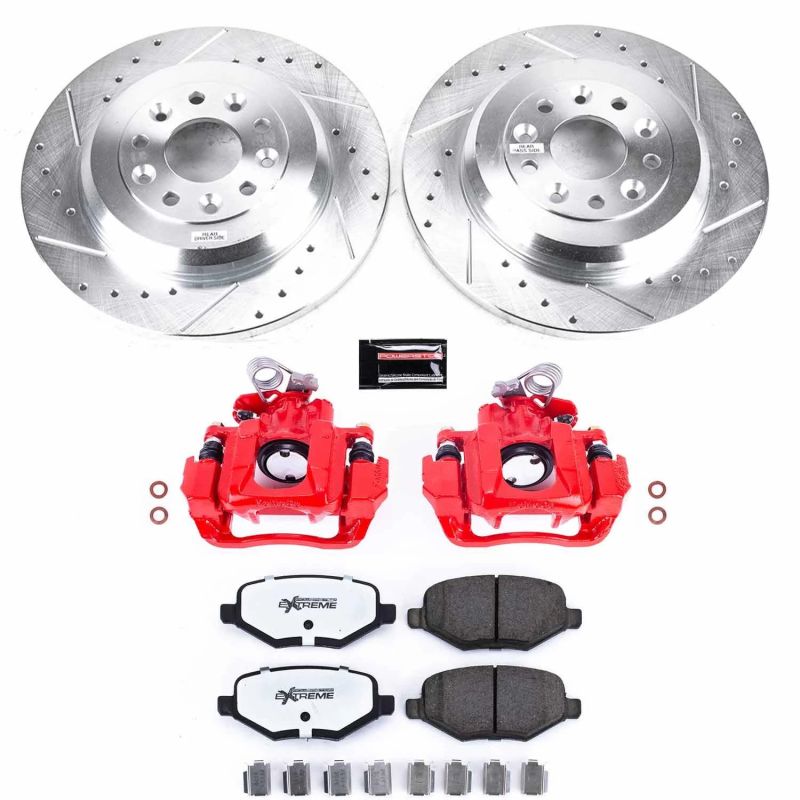 PSB Z36 Truck & Tow Kit w/Cals - Power Stop 2009 Ford Flex Rear Z36 Truck & Tow Brake Kit w/Calipers