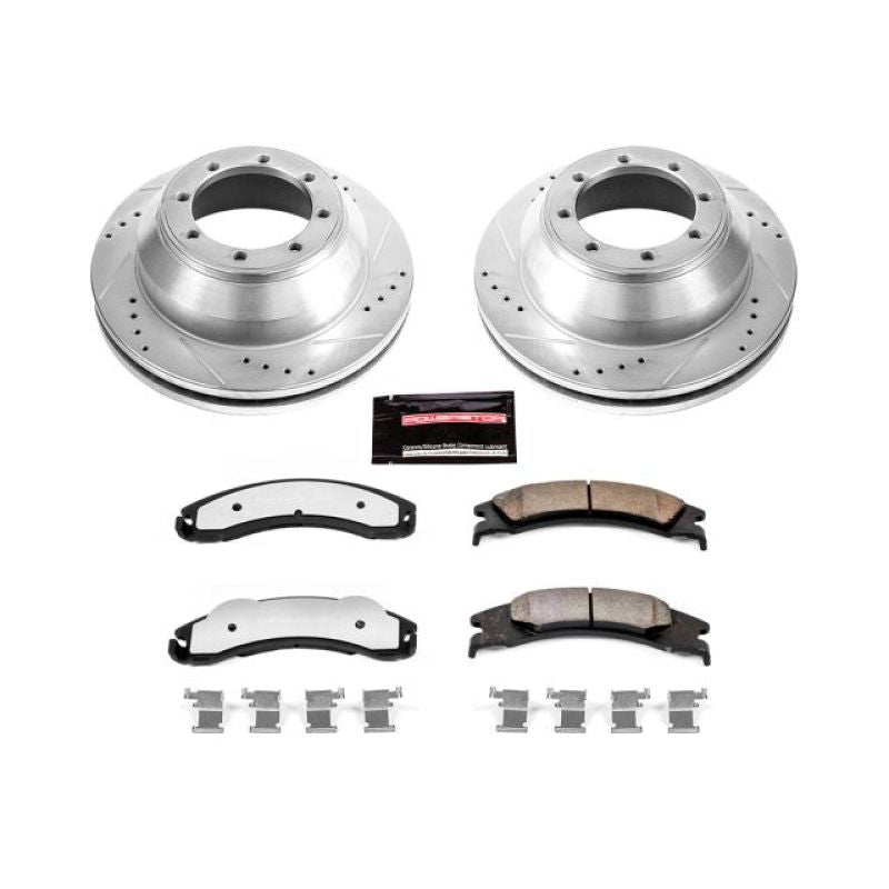 PSB Evolution Drill/Slot Rotor - Power Stop 17-18 Ford E-450 Super Duty Rear Z36 Truck & Tow Brake Kit