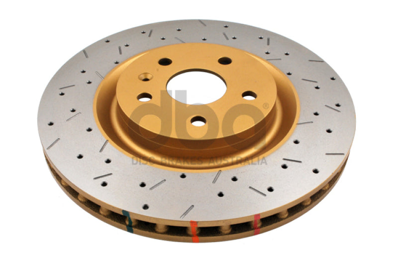 DBA 4000 Slot&Drill Rotors - DBA 2010+ Camaro V8 SS Front Drilled & Slotted 4000 Series Rotor