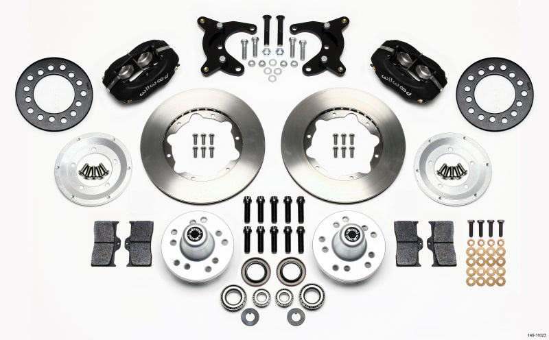 WIL Dynalite Brake Kit - Wilwood Forged Dynalite Front Kit 11.00in 65-72 CDP A Body - 10in Drum