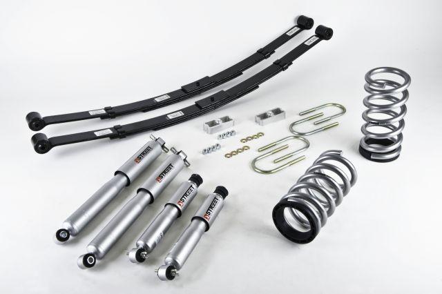 BT Lower Kit w SP Shocks - Belltech LOWERING KIT 95-97 S-BLAZER 6CYL W/SP