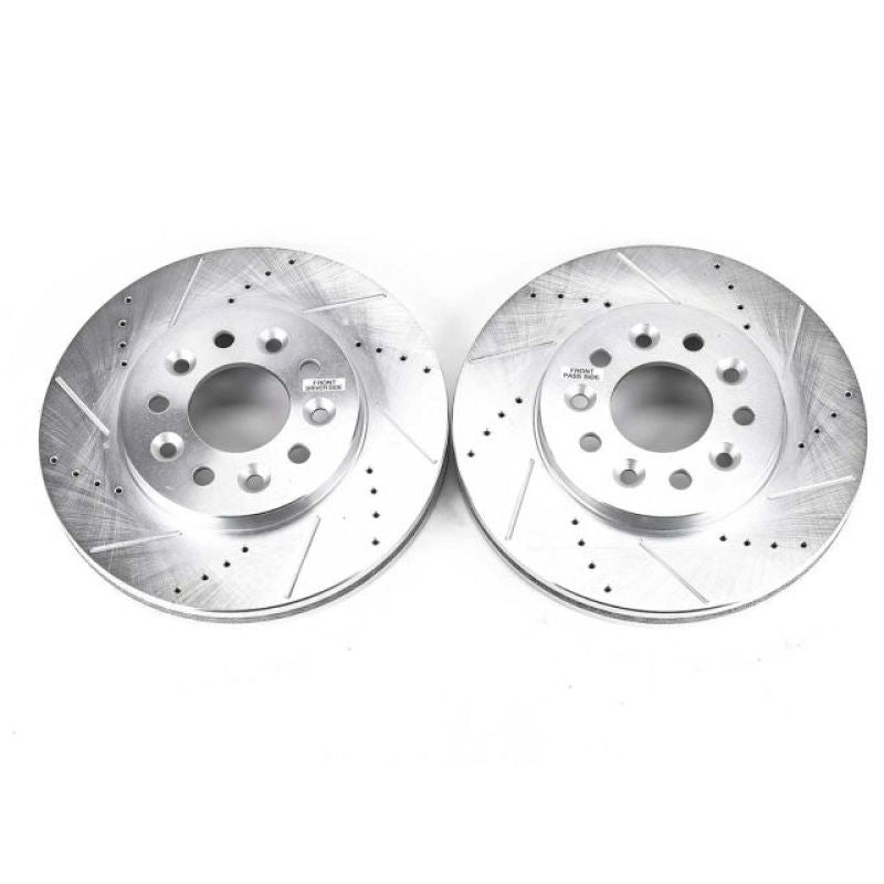 PSB Evolution Drill/Slot Rotor - Power Stop 04-07 Ford Freestar Front Evolution Drilled & Slotted Rotors - Pair