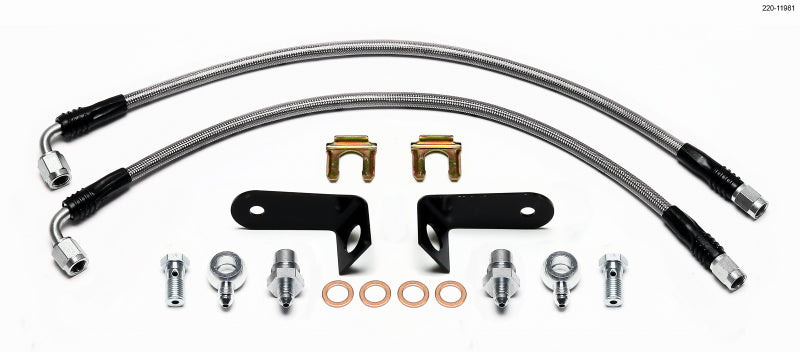 WIL Flexline Brake Hose - Wilwood Flexline Kit Civic 2006-up Rear