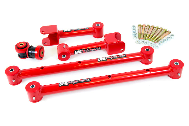 UMI Lower Control Arms - UMI Performance 68-72 GM A-Body Rear Suspension Kit - Red