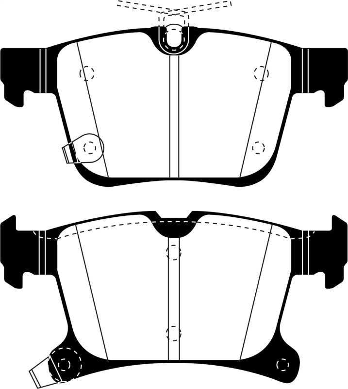 EBC Greenstuff Brake Pad Sets - EBC 2016+ Chrysler Pacifica (RU) 3.6L Greenstuff Rear Brake Pads