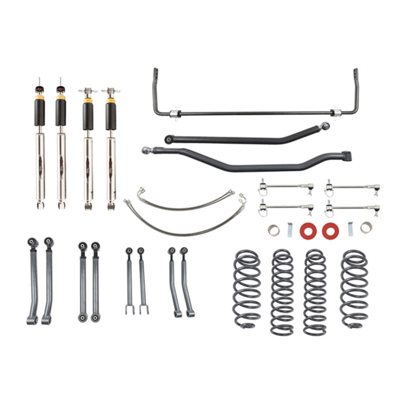 BT Lift Kit w Shocks - Belltech 07-17 Wrangler Rubicon Unlimited JK 4dr 4in. Lift Lift Kit