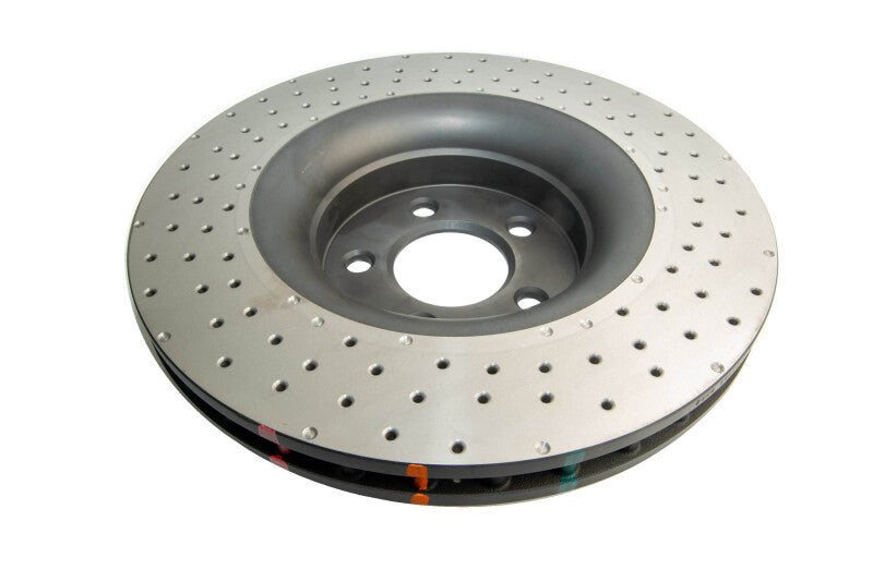 DBA 4000 Series Drilled Rotors - DBA 15-20 Ford Mustang GT (w/352mm Frt Rotor w/o Perf Pkg) Front 4000 Series Cross Drilled Rotor