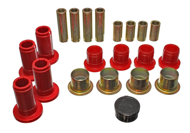 ES Cntrl Arm Bushings - Red - Energy Suspension 94-01 Ram 1500 / 94-02 Ram 2500/3500 2WD Red Front Control Arm Bushing Set