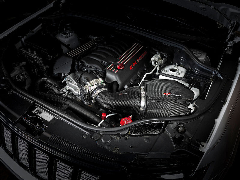 AFE Black Series Carbon Fiber Cold Air Intakes - aFe Black Series Cold Air Intake 12-19 Jeep Grand Cherokee (WK2) SRT-8/SRT V8 6.4L HEMI
