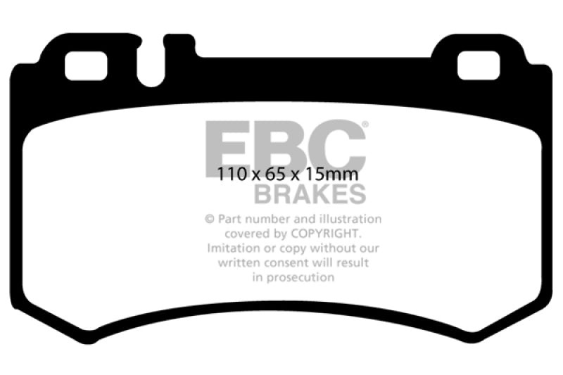 EBC Ultimax2 Brake Pad Sets - EBC 06 Mercedes-Benz E55 AMG 5.4 Supercharged (4 Pad Set) Ultimax2 Rear Brake Pads
