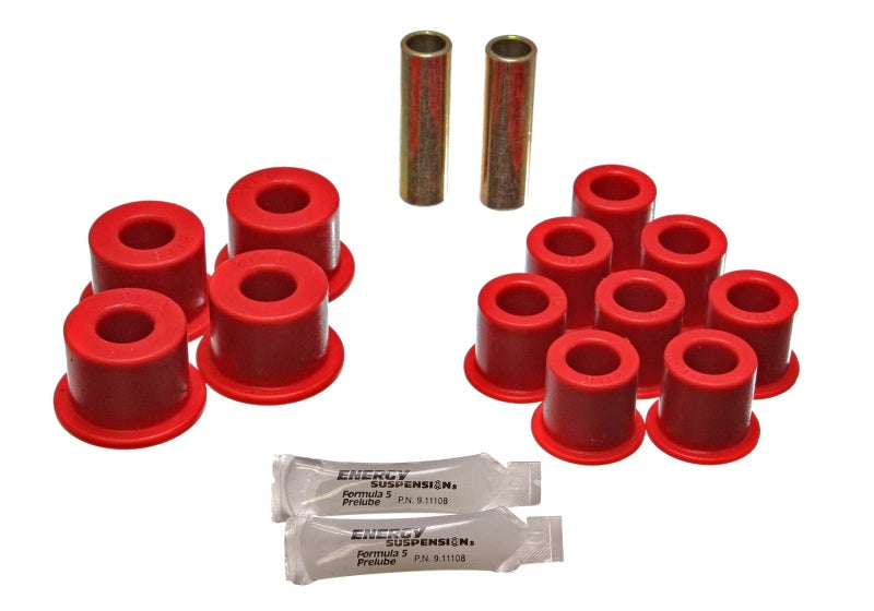 ES Spring/Shackle Bush - Red - Energy Suspension Amigo Rear Spring Bushings - Red