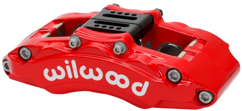 WIL AT6 Lug Mount Caliper - Wilwood Caliper - AT6 Lug Mount Red 1.75in/1.38in/1.38in Piston .75in Rotor - Left Side