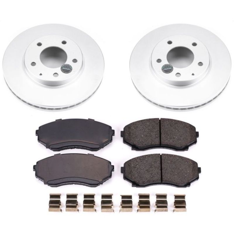 PSB Z17 Evolution Coated Kit - Power Stop 00-06 Mazda MPV Front Z17 Evolution Geomet Coated Brake Kit