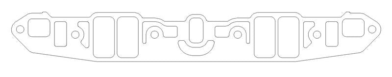 CG Intake Gaskets - Cometic Chrysler LA V8 .060in Fiber Intake Mani Gasket Set-1.170in x 2.300in Rectangle Port