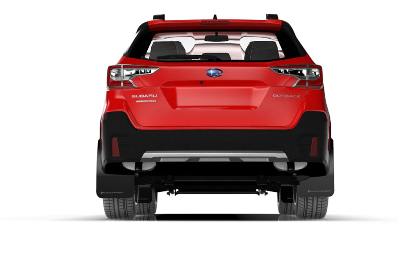 RAL UR Blk Flap/Rd Logo - Rally Armor 20-25 Subaru Outback Black UR Mud Flap w/Red Logo