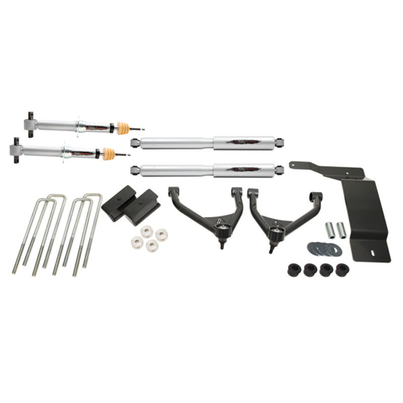 BT Lift Kit w Shocks - Belltech 07-16 Chevrolet Silverado / GMC Sierra 1500 4WD 4in Suspension Lift Kit w/ Shocks