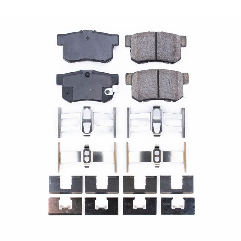 PSB Z17 Evolution Brake Pads - Power Stop 97-99 Acura CL Rear Z17 Evolution Ceramic Brake Pads w/Hardware