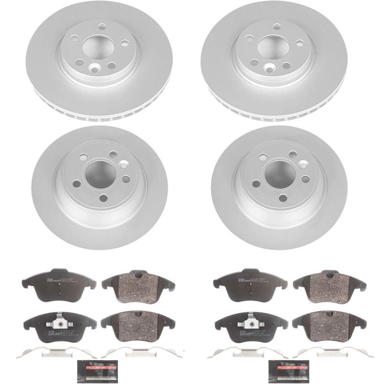 PSB Euro-Stop Kit - Power Stop 15-18 Volvo S60 Front Euro-Stop Brake Kit