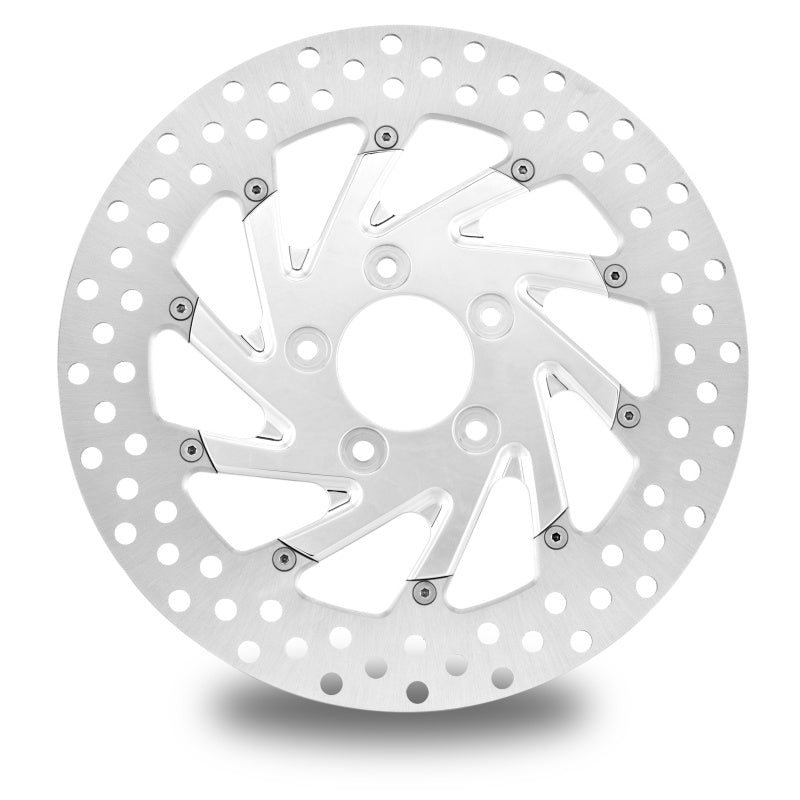 PFM Brake Rotors - Performance Machine Disc/Carr 11.8 Del Rey Front Left - Chrome