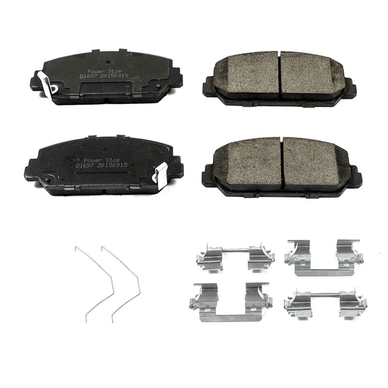 PSB Z17 Evolution Brake Pads - Power Stop 16-19 Acura ILX Front Z17 Evolution Ceramic Brake Pads w/Hardware
