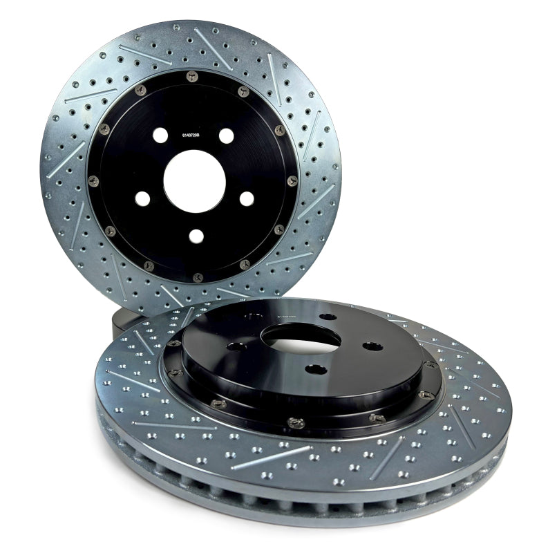 BAE Eradispeed Rotors - Baer Brakes 16-24 Chevy Camaro SS Eradispeed+ Rear SDZ 2-Piece Performance Brake Rotors