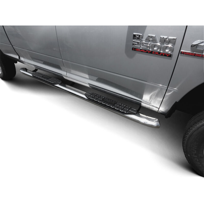 WES Nerf Bars - PRO TRAXX 5 - Westin 2009-2018 Dodge/Ram 1500 Quad Cab PRO TRAXX 5 Oval Nerf Step Bars - SS