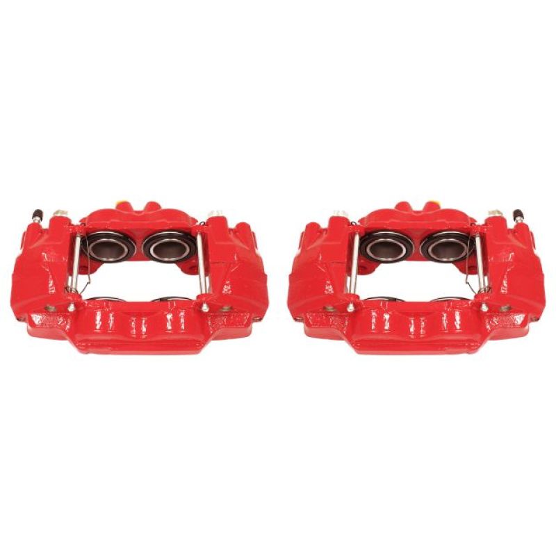 PSB Red Calipers - Power Stop 03-09 Toyota 4Runner Front Red Calipers w/o Brackets - Pair