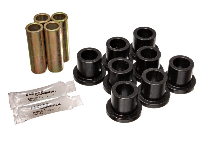 ES Spring/Shackle Bush - Black - Energy Suspension Ford F-250 / F-350 Black Rear Leaf Spring Bushing Set