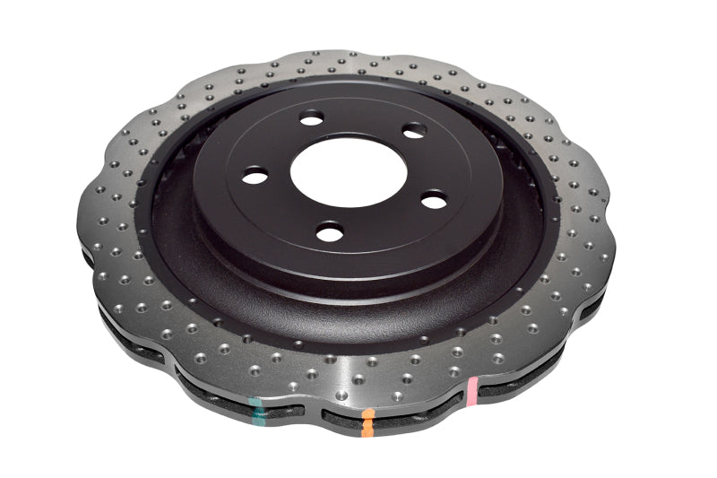 DBA 4000 Series Drilled Rotors - DBA 15-20 Ford Mustang (w/GT Performance Package) Rear 4000 Series Drilled Wavy Rotor