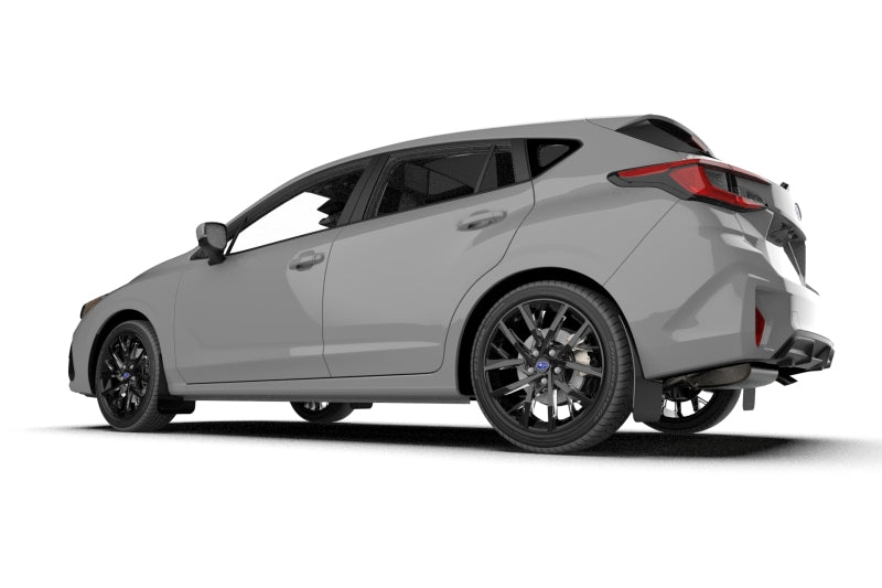 RAL UR Blk Flap/Grey Logo - Rally Armor 24-26 Subaru Impreza Black UR Mud Flap w/ Grey Logo