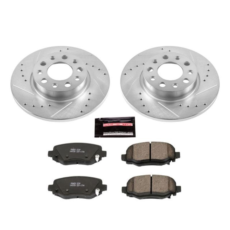 PSB Z23 Evolution Kit - Power Stop 16-18 Fiat 500X Rear Z23 Evolution Sport Brake Kit