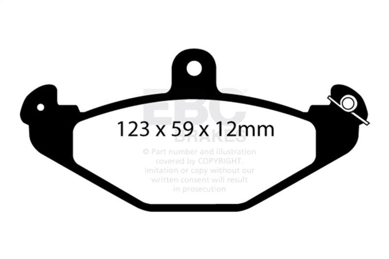EBC Ultimax2 Brake Pad Sets - EBC 08+ Lotus 2-Eleven 1.8 Supercharged Ultimax2 Rear Brake Pads