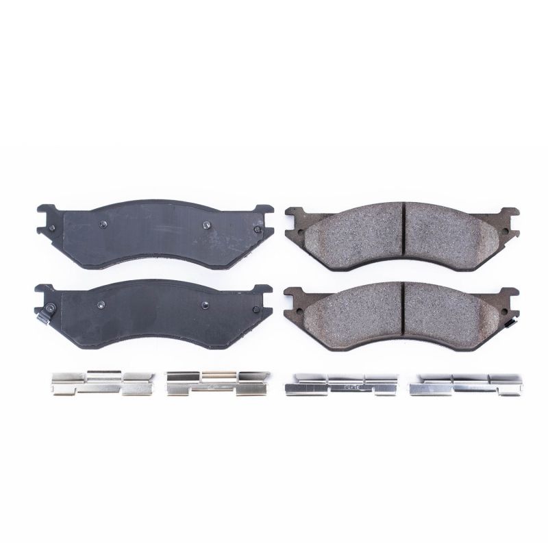 PSB Z17 Evolution Brake Pads - Power Stop 01-08 Dodge Ram 2500 Rear Z17 Evolution Ceramic Brake Pads w/Hardware